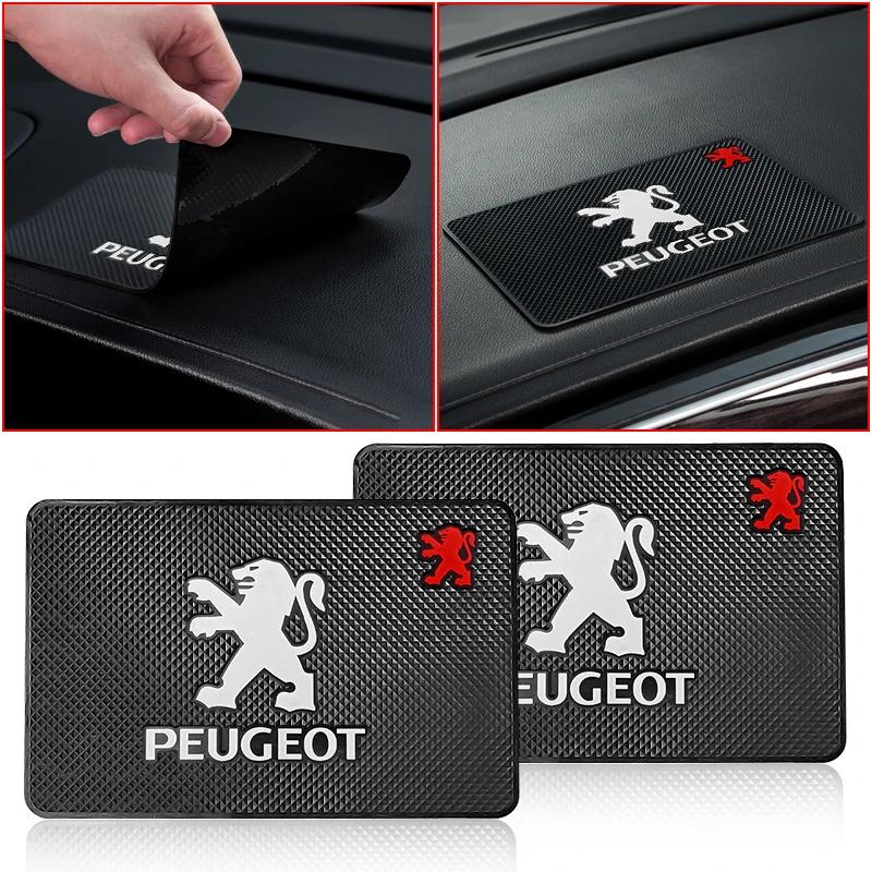 For Peugeot Car Special Phone Non-Slip Pad Dashboard Storage Mat For Peugeot 206 307 308 3008 207 208 407 508 2008 5008 107 106