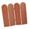 Miniature Room Divider Screen With Foldable Panel For 1:12 Doll House Scene Setting And Craft Model Collection Decors