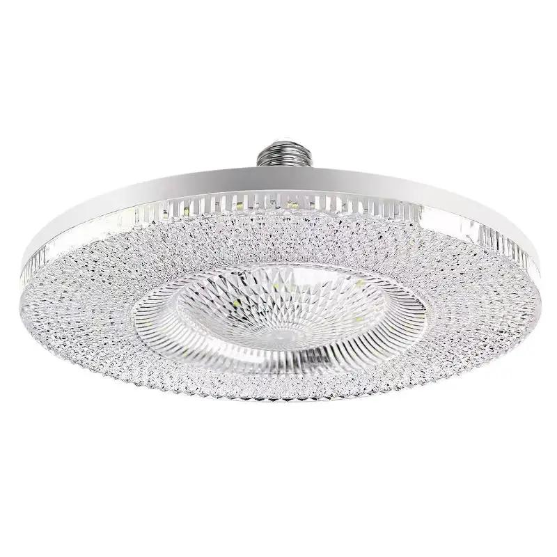 Bombilla LED de Techo E27 6500K Blanco Frío, Lámpara Super Brillante con Diseño de Cristal, Protección Ocular Sin Parpadeo 220V para Hogar Dormitorio Sala de Estar