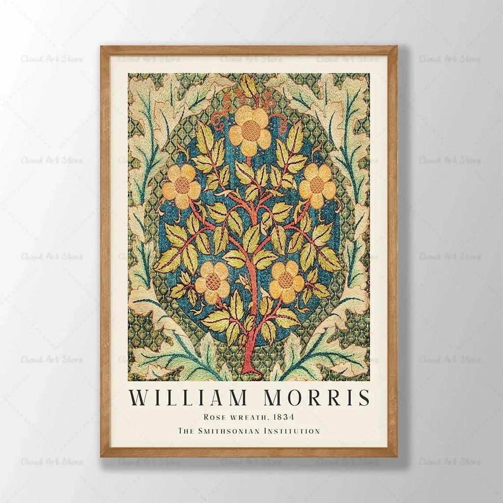 William Morris Flower Poster Canvas Painting Floral Wall Art Violets Botanical Poster Living Room Decoration Home Decor Picture
