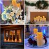 24/48Pc Waterproof Flameless LED Electronic Candles 4" 5" 6" 7" LED Tealight with 10-Key Remote 2/4/6/8Hour Cycling Timer Lights