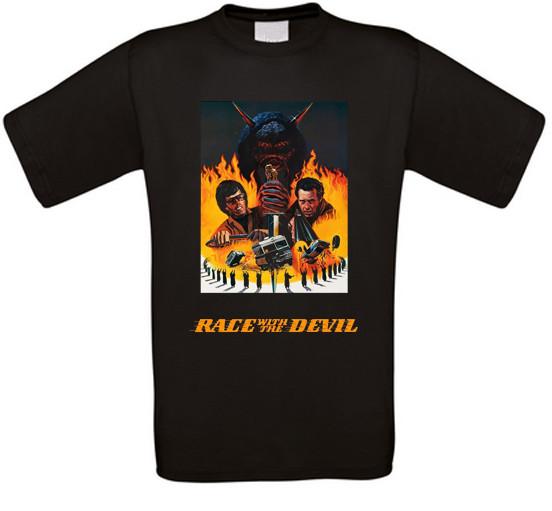 

Race With Devil Four IN Rasenden Chest Cult Movie TShirt All Sizes Unisex T-Shirt S