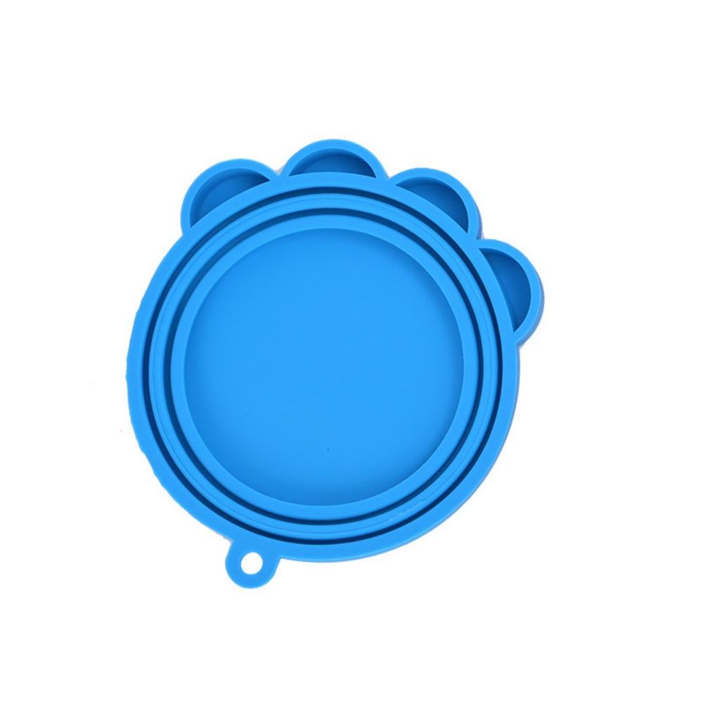 Reusable Pet Canned Lid Silicone Feeders Food Can Lid Storage Top Cap Cover  Pet Daily Supplies