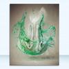 Metal Abstract Figure Statue Canvas Painting Poster and Prints Golden Portrait Sculpture Wall Picture for Living Room Home Decor