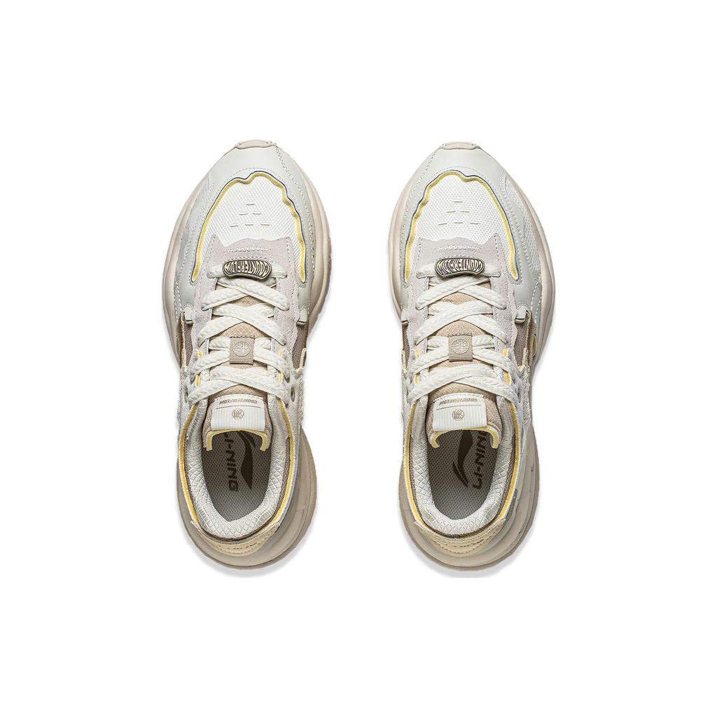 Li Ning CF Tracing Collection, Origin 2 Slip Resistant Abrasion Resistant Casual Shoes Men's White Gray AGCT323-2