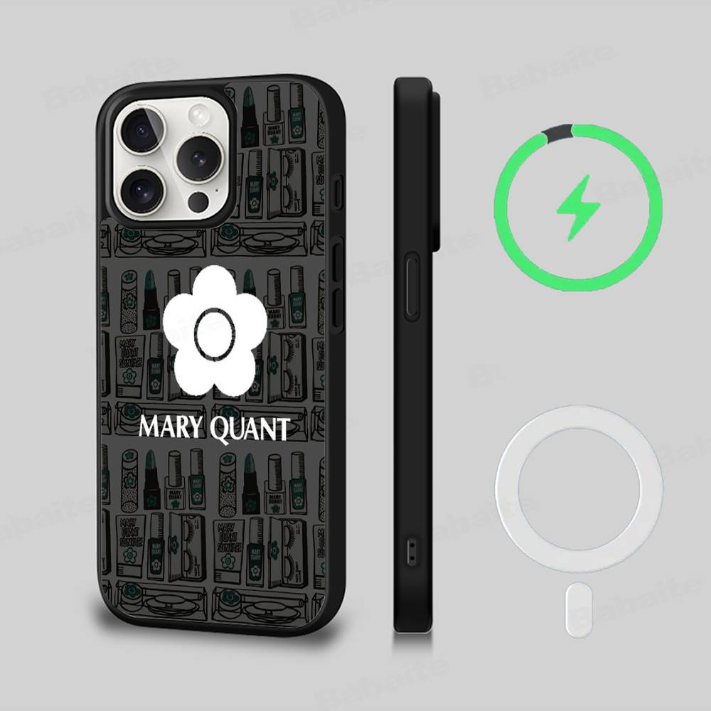 Fashion M-Mary-Q-Quants Phone Case For iPhone 17 Air 16 15 14 13 12 11 Pro Max Plus For Magsafe Wireless Charge Cover