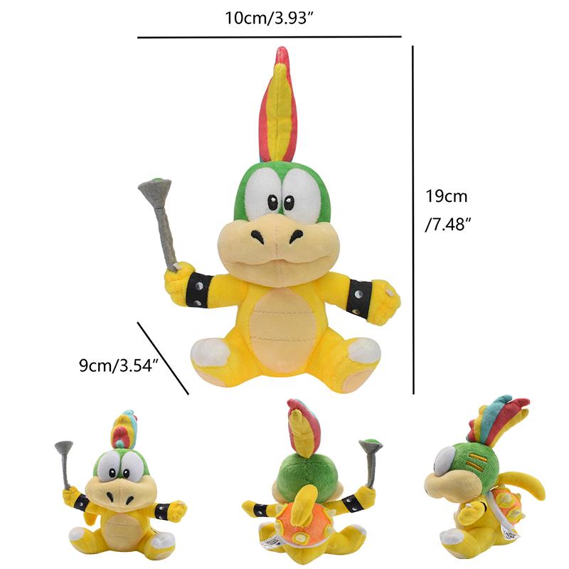 Super Mario Bros Plyšové Hračky Wonder Bowser Jr Meowser Lemmy Iggy Bowser Anime Vypchaté Kreslené Peluche Bábiky Detské Darčeky