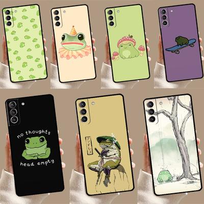 Urocze etui z kreskówkową żabą do Samsung Galaxy S22 S23 S24 Ultra Note 20 10 Plus S8 S9 S10 S20 FE S21 FE Pokrowiec