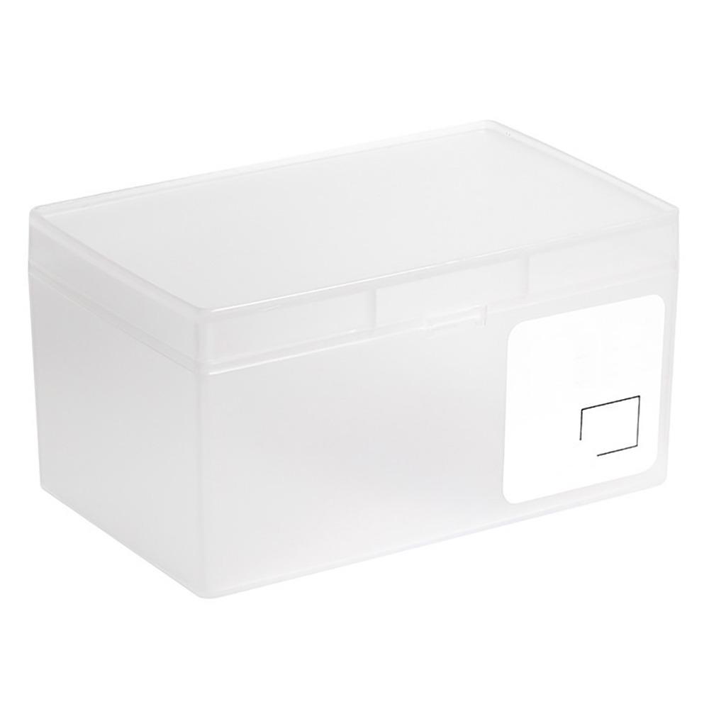 Collecting Small Items Clear Card Storage Box Rectangle PP Cosmetic Organizer Stackable Portable Plastic Desk Organizer Home Use