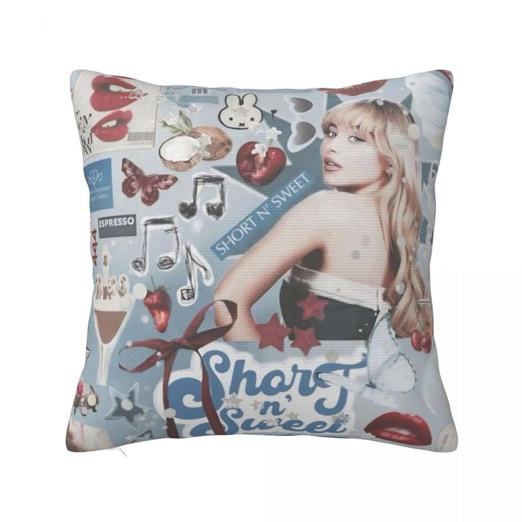Sabrina Carpenter American Singer Pillow Cover Fashion Pillow Case Soft Cushion Cover Pillowcases For Sofa Home Decoration