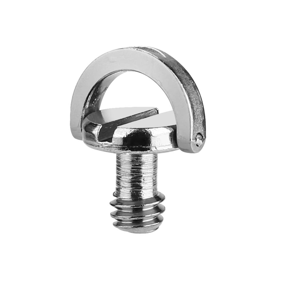 1/4 inch D-Ring Camera Screw Stainless Steel 1/4" Screw Adapter for DSLR SLR Camera Quick Release Plate Tripod Monopod Cage