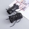 Gothic Rocker Arm Cuffs Premium PU Leather Laced Wristbands For Music Festivals And Alternative Fashion