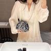 Chic Sequin Korean-Style Bucket Bag: Trendy Pleated Single Shoulder & Crossbody Evening Bag for Women 2026