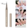 1/5Pcs Nail Art Brush Ultra-fine Nylon Hair Comfortable Grip Metal Body Portable Beginner Professional DIY Nail Art Color Drawing Liner Dotting Pen