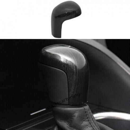 For Toyota Camry 2018- Black Wood Grain Interior Gear Shift Knob Trim Cover