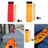 Kit de bază pentru steaguri de caiac, accesoriu, vizibilitate ridicată, instalare ușoară, multifuncțional pentru bărci din aluminiu