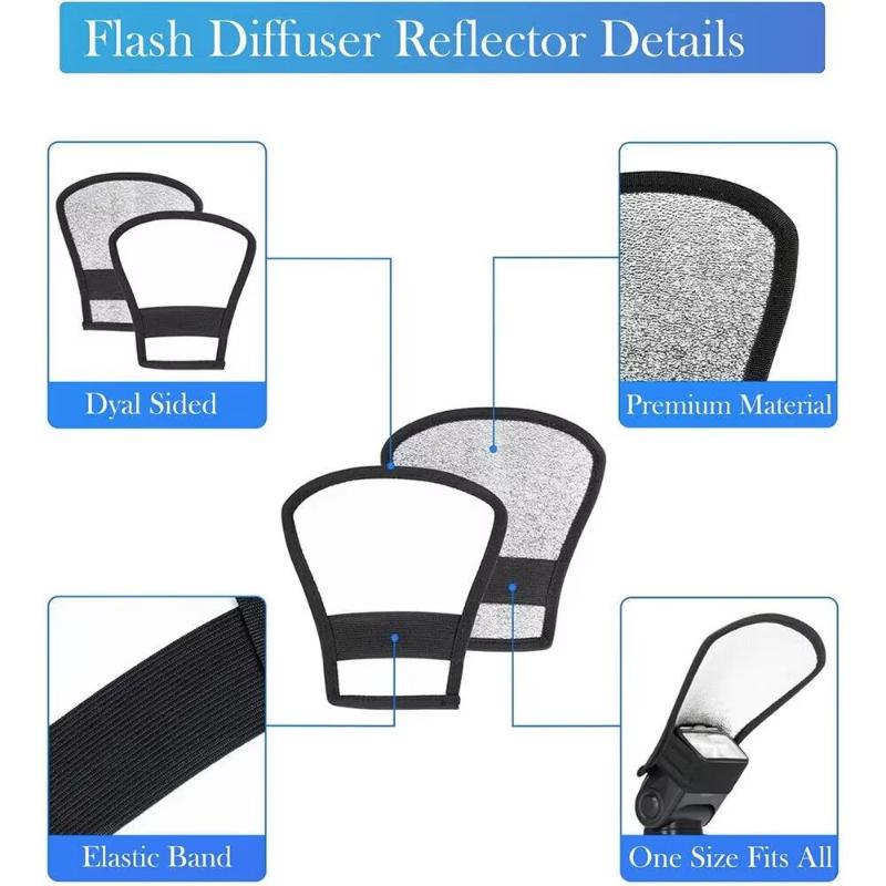 Universal Softbox Flash Bounce Reflektor Diffusor Softbox Kamera Zubehör Silber Weiß für Canon Nikon Kamera Foto Studio