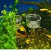 1pc Aquarium Decorations Plant Cup Pot Acrylic Aquatic Plant Cup with Suction Holder Planting Cylinder Cup Aquarium Accessories