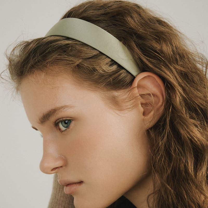 

AVVINA PELLE Шелковая повязка на голову - Фисташковый Pistachio