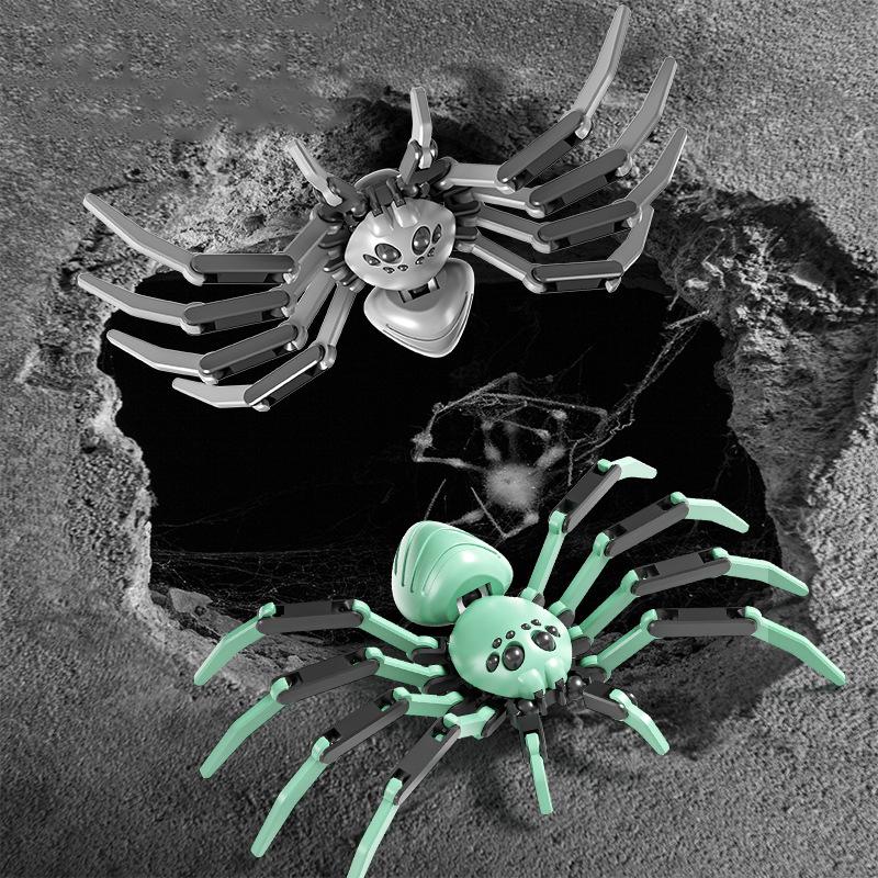 3D-utskrift Rörliga Leder Spindel Kreativ Simulering Djur Handgjord Monterad Modell Leksaker Skrivbordsdekoration DIY Materialkit