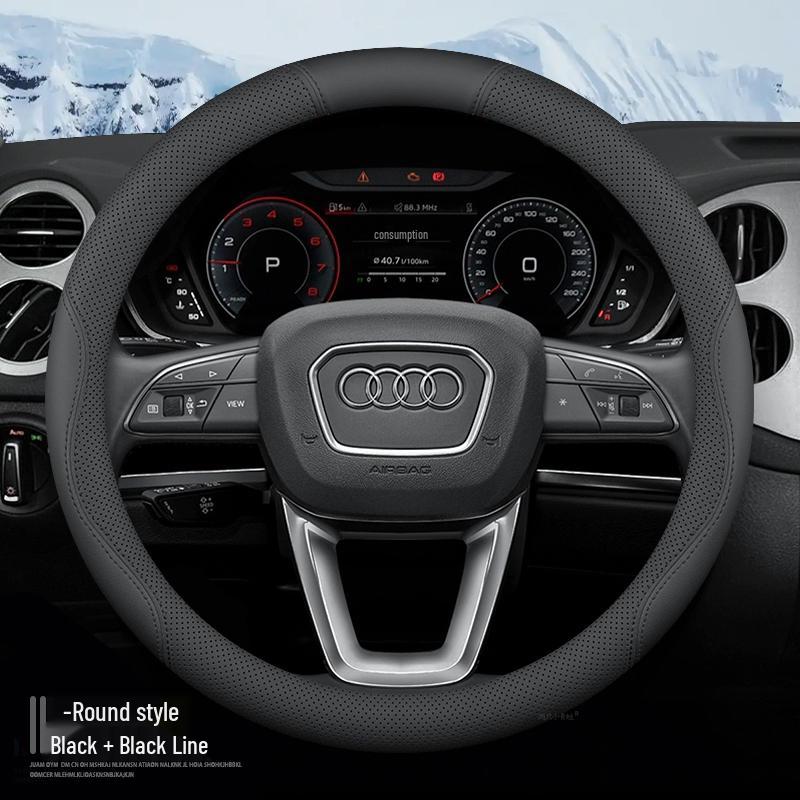 BMW X1 2025 Steering Wheel Cover, All-Season, Sweat-Absorbent, Non-Slip