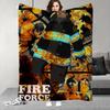 ANIME F-Fire COOL F-force Blanket Design Lightweight  For Dorms, Naps, Living Room, Office,Sofa,All-Season