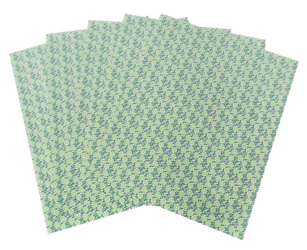 Ehime Paper Washi Edo Chiyogami Small 10 Co., Ltd. Paper, Chrysanthemum, Size, Green, Sheets, ED-No.27