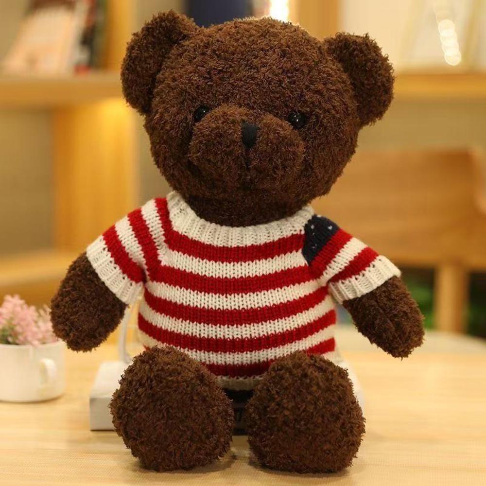 Cute Sweater Teddy Bear Doll Plush Toy Large Hug Bear Doll Activity Gift Grab Machine Doll