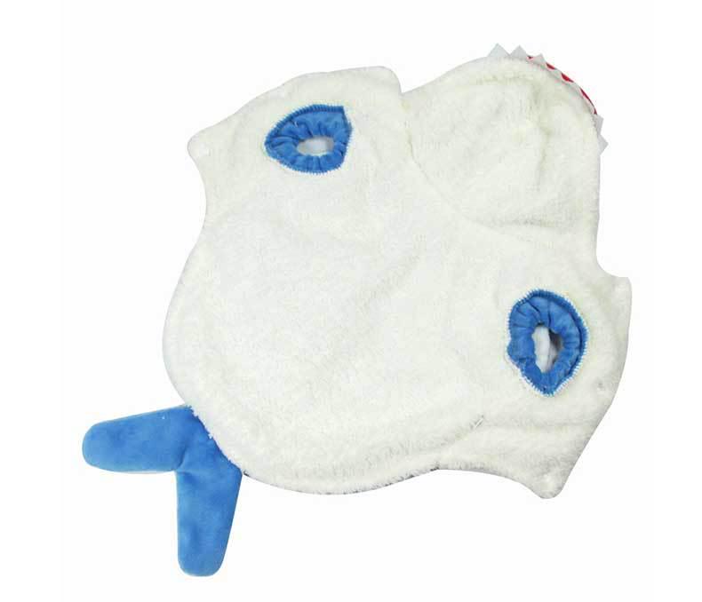 3D Shark Pet Costume for Small Dogs & Cats - Autumn/Winter & Halloween Wear