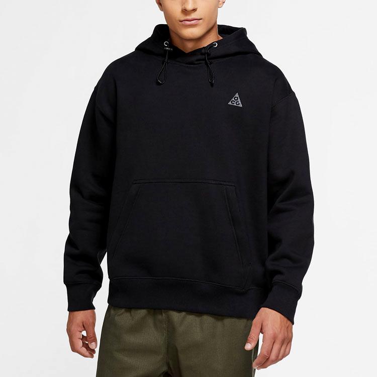 Nike ACG Fleece Hooded Pullover Sweatshirt Men Tops Black CW4538-010