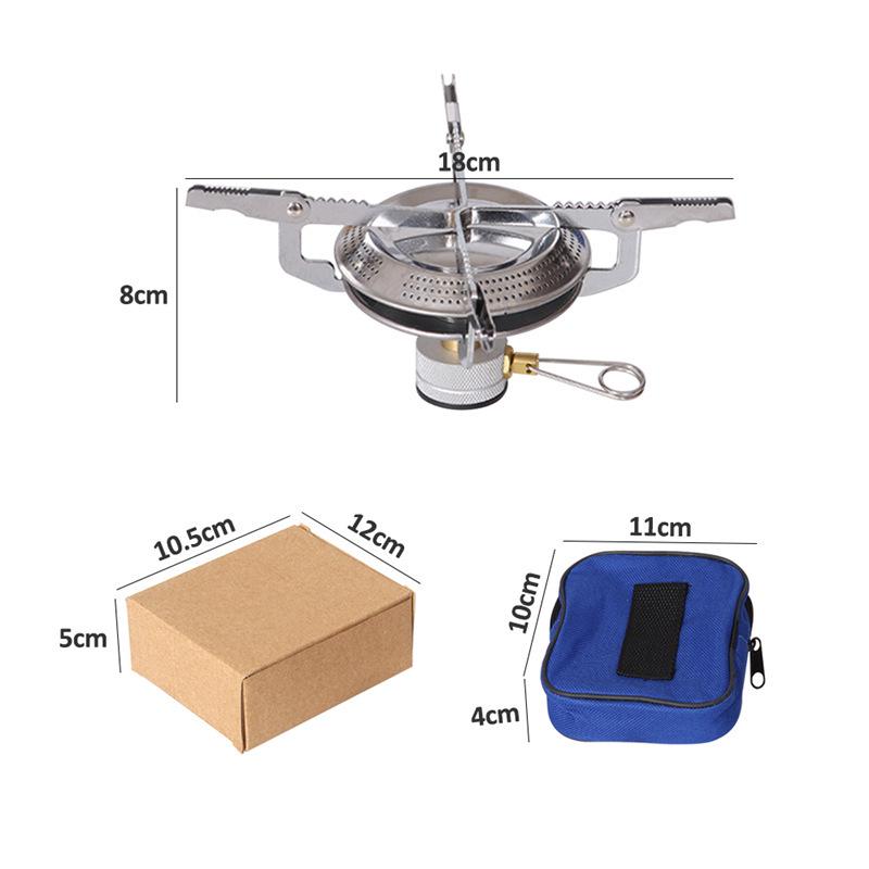 Portable Outdoor Camping Stove: Low Power, Large Burner for Tea Warming & Rice Cooking