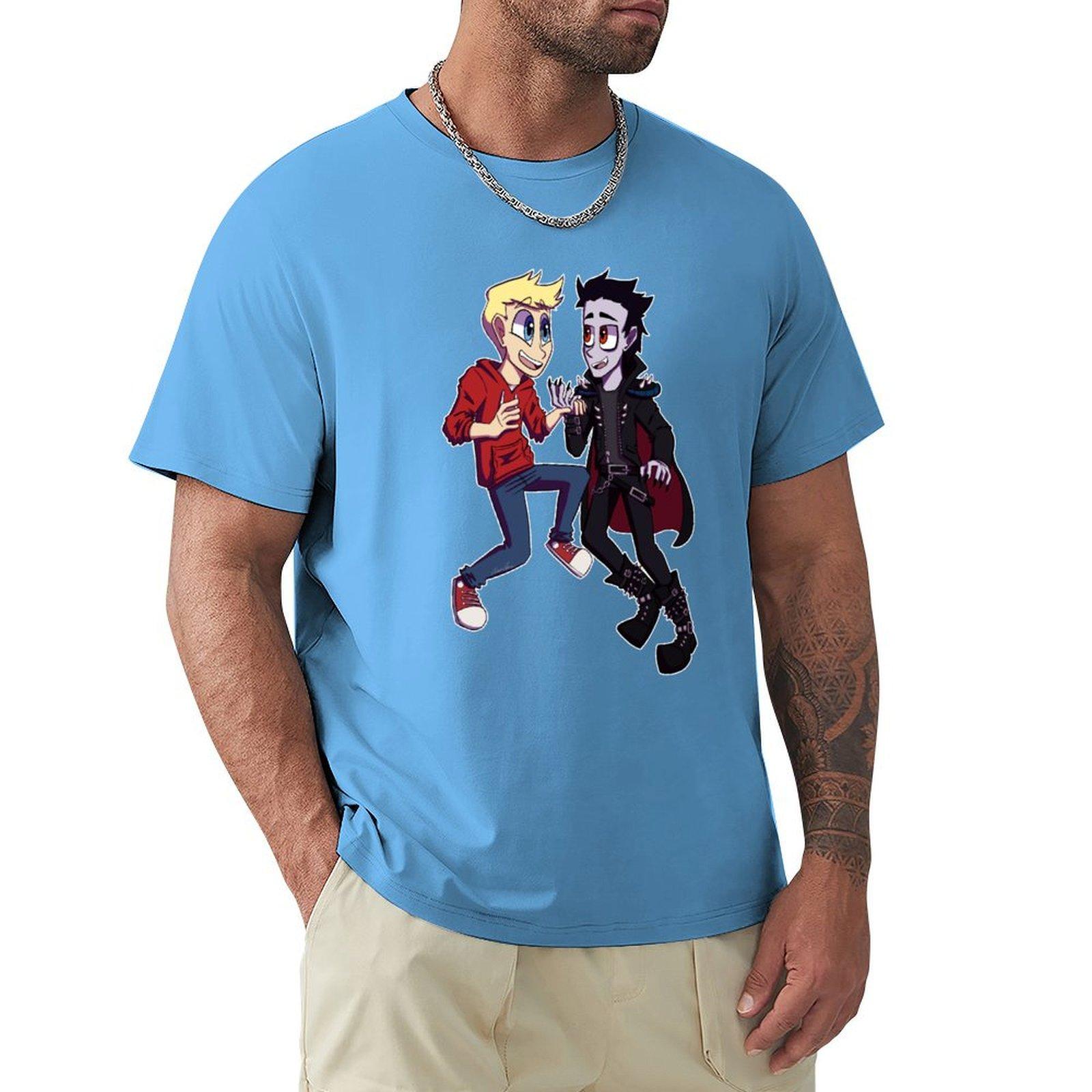 Tony and Rudolph T-Shirt oversizeds funnys plain t shirt for men S