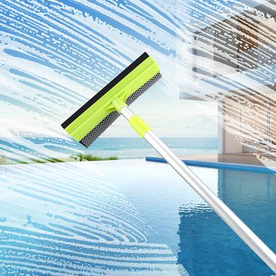 2 In 1 Window Cleaner Brush Home Cleaning Tools Wiper Glass Window Cleaner Telescopic Rod Squeegee Sponge Adjustable