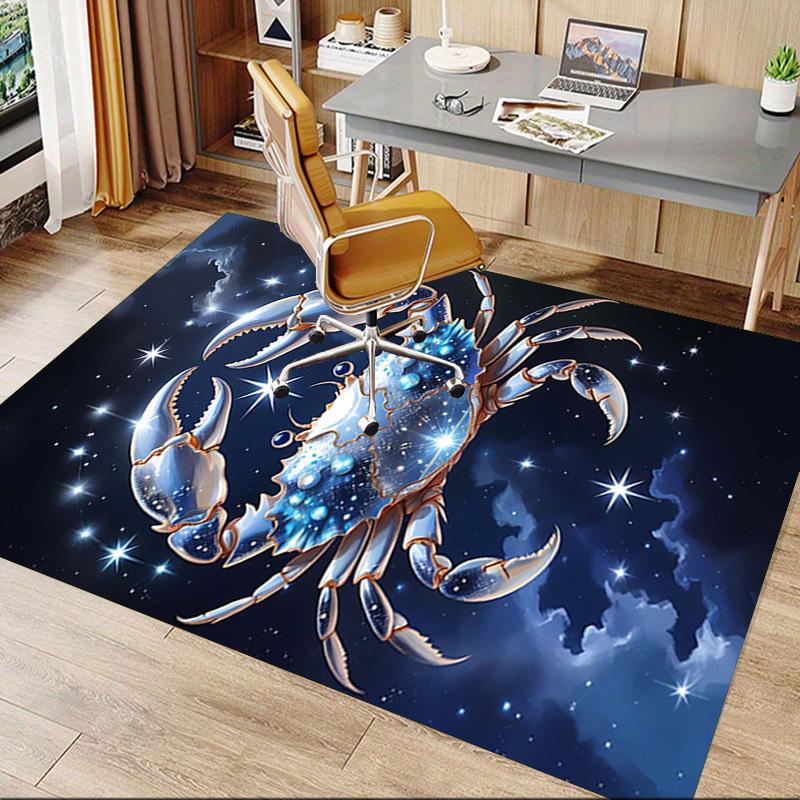 1PC crab zodiac Extra Large Non Slip Floor carpet, Office, family, Studio   Large Area Rug Indoor Rugs, Bold Statement Piece