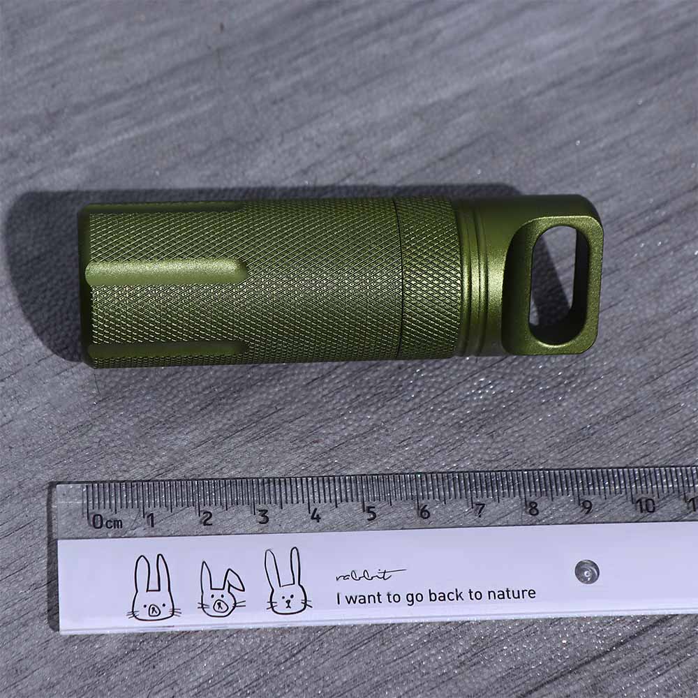 Keychain Dry Bottle Hike Box Medicine Case Capsule Container First-Aid Canister Pill Box Seal Tank