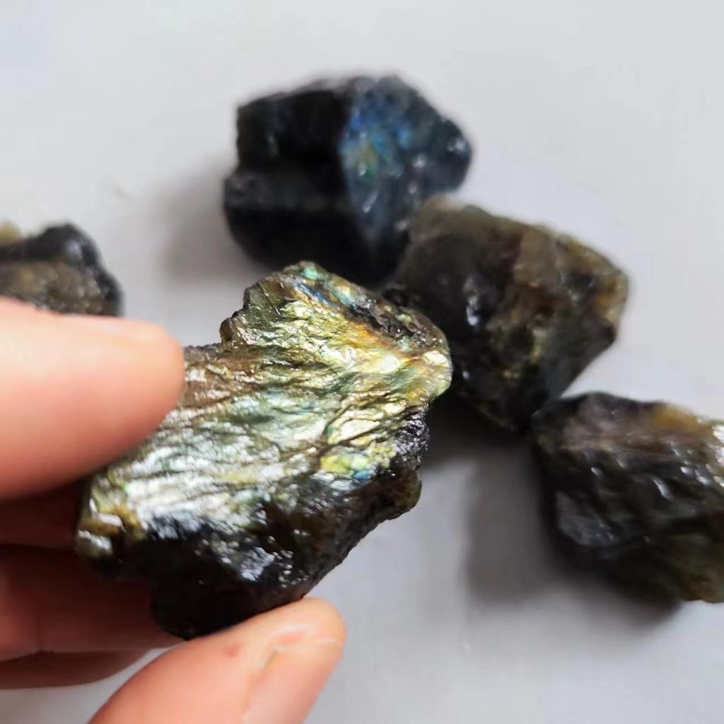 Natural Colorful Beautiful Moonstone Crystal Stone Labradorite Stone Specimen Ornamental Healing Home Decoration Teaching Ore