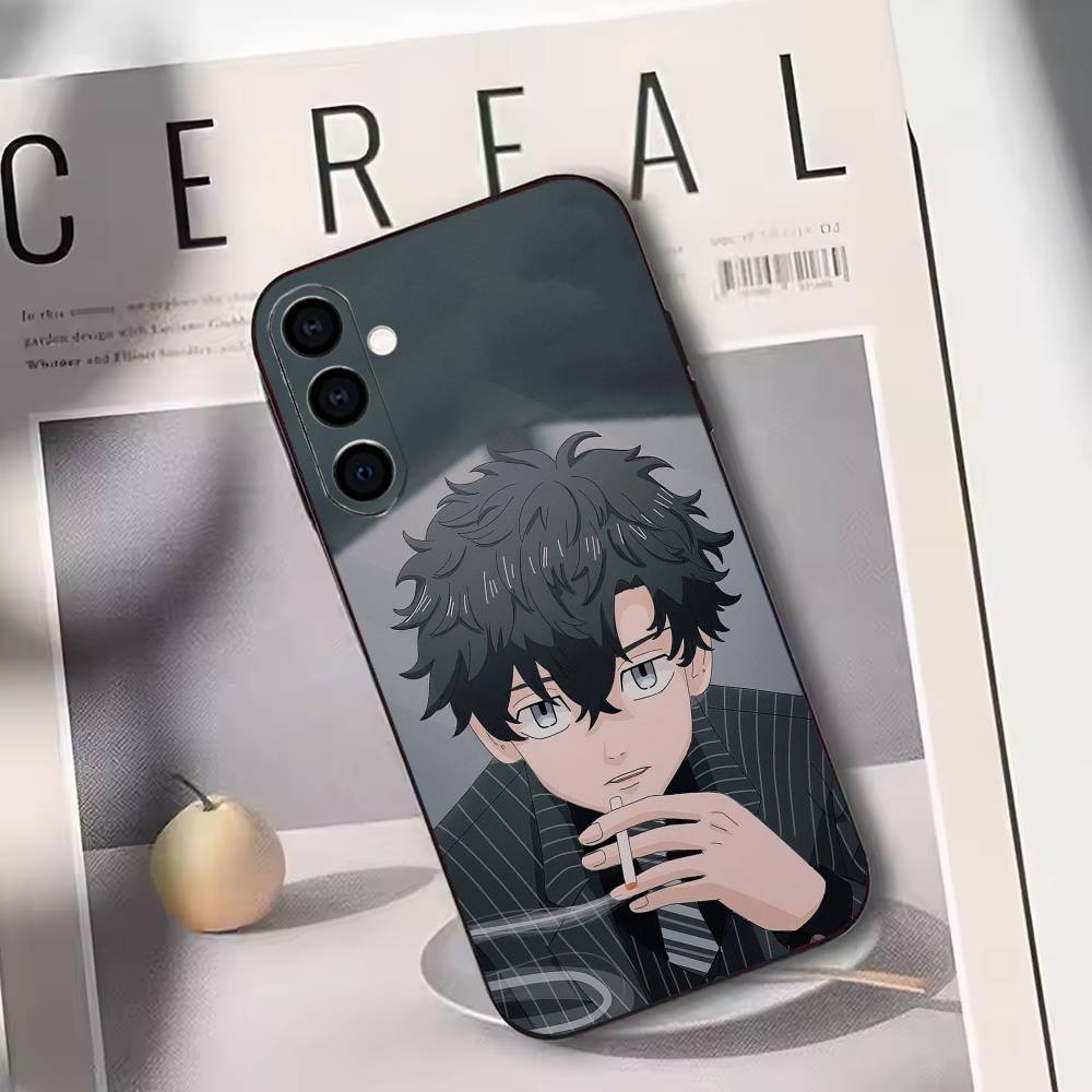 

Tokyo Revengers Takemichi Hanagaki Phone Case For Samsung Galaxy A73,A72,A71,A70,A53,A52,A51,Others Soft Black Cover Samsung a40