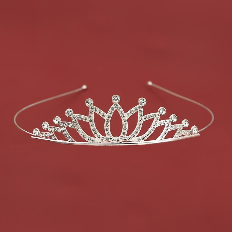 Bridal jewelry children's hairband headband alloy birthday party crown flowers dress up hair accessories princess crown