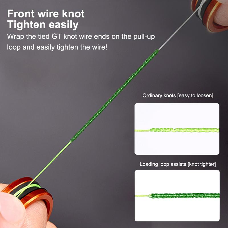 1Pcs Fishing Line Puller Anti-Slip Rubber Ring Durable Construction Compact Design Portable Line Pull Loop Fishing Accessories
