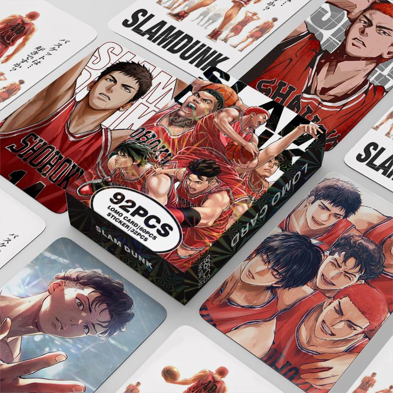 92pcs/set SLAMDUNK Anime Lomo Card with Postcards Message Photo Collection Birthday Gift