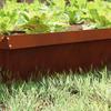 Snail Fence 4 pcs Rust coloured 100 x 3.5 x 25 cm Weatherproof Steel