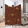Floral Pattern Blanket Microfiber Flannel Cover Blanket Bedroom Living Room Sofa Soft And Comfortable Home Decoration