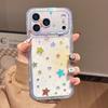 For Iphone 17 17pro 17Promax Laser Star Pattern Glitter Phone Case for IPhone 14 15 16 Pro Max Shockproof Protective Clear Cover
