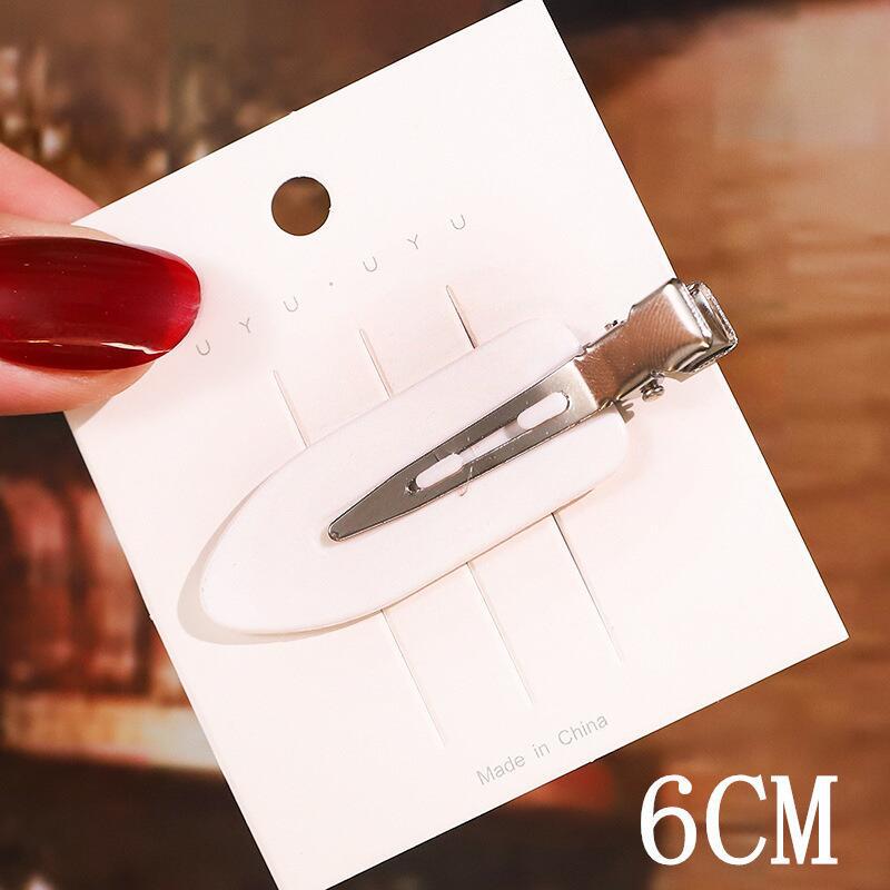 Trendy European & American Simple Duckbill Leaf Hair Clips - Seamless Bangs & Hairpins