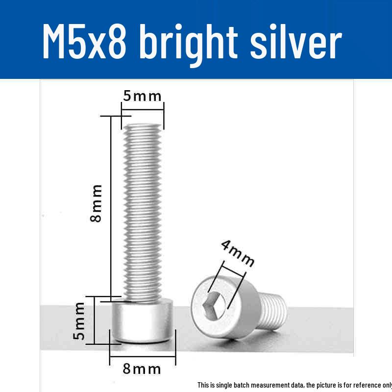 Śruby z łbem walcowym z gniazdem sześciokątnym z anodowanego aluminium M5 - Lekkie, Trwałe, Odporne na zużycie