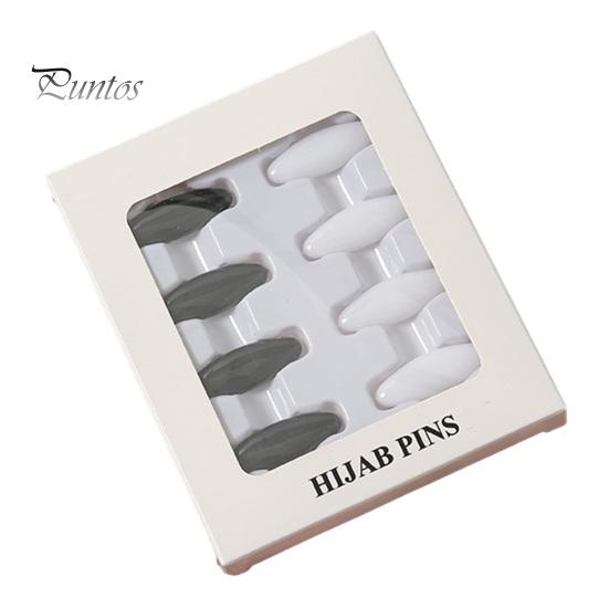 

8 шт., пластиковая защитная булавка для шарфа ярких цветов, игла для вуали, зажим для шелковой шали, защита от воздействия, пряжка для шарфа, модные аксессуары