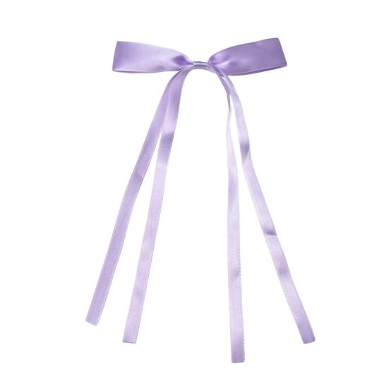 

Шпилька для волосся дівчини Довга стрічка Бант Декор Шпилька Задня частина голови Декоративна затискач для волосся Металеві шпильки День Святого Валентина Аксесуари для волосся фіолетовий