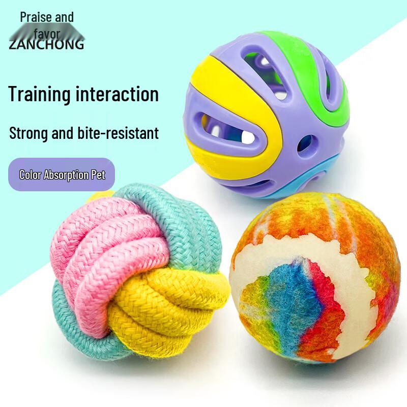 Interactive Durable Dog Chew Toy 3-Piece Set
