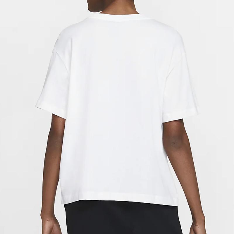 Nike Sportswear Essentials Vyšívané logo Tričko s krátkým rukávem Dámské Topy Bílé CT2587-100
