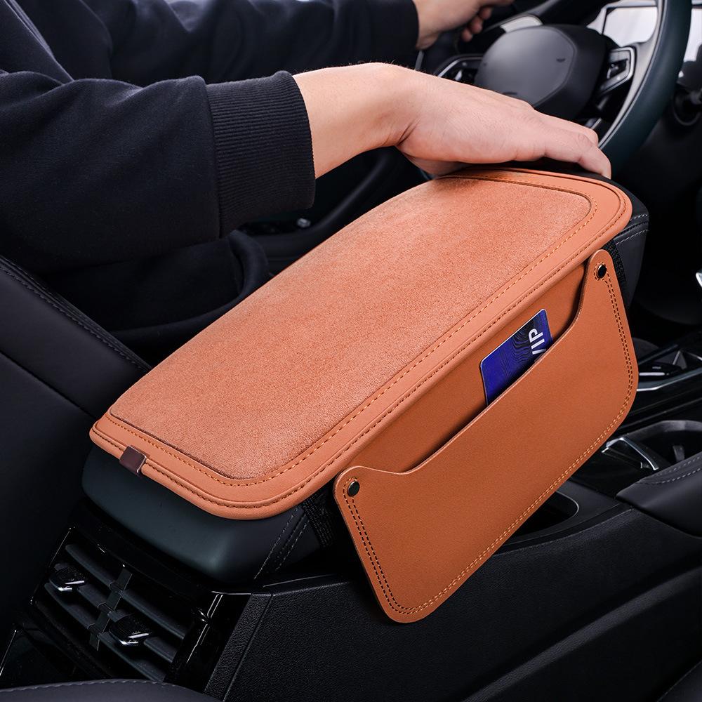 Multifunction Car Central Armrest Cushion Non-slip Storage Protective Pad For BYD Dolphin Seagull Tang EV Yuan Song PRO Qin DMI